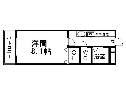 シュティーア(1K/1階)の間取り写真