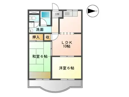 サンシャイン香久山(3DK/3階)の間取り写真