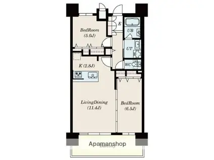 S-RESIDENCE本郷Ⅱ(2LDK/9階)の間取り写真