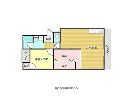 ハイツエクセル(1SLDK/1階)の間取り写真