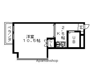 レジデンス一社(ワンルーム/3階)の間取り写真