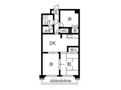 ルノートル1(3DK/4階)の間取り写真