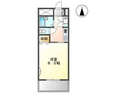 メゾン5(1K/2階)の間取り写真