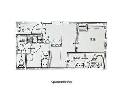 名鉄名古屋本線 岡崎公園前駅 徒歩3分 3階建 新築(1LDK/3階)の間取り写真