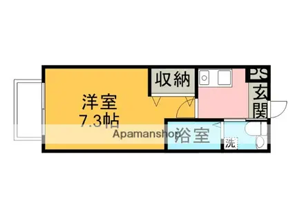 リブレア中部大学前(1K/1階)の間取り写真