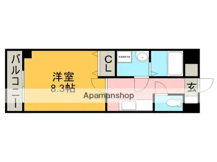 マ・メゾンコンフォールⅡ(1K/4階)の間取り写真