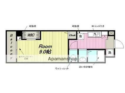 ジョイフル梶田(1K/2階)の間取り写真