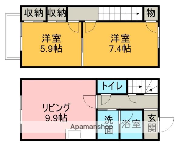 VILLAGE(2LDK)の間取り写真