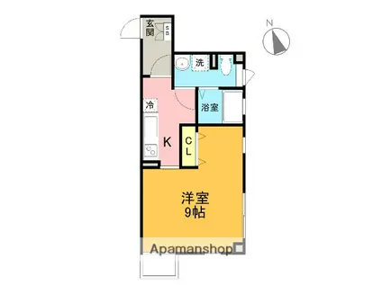 E-SAM(1K/4階)の間取り写真
