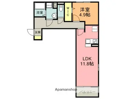 アーバンⅥ(1LDK/3階)の間取り写真
