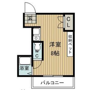 イースト COURT KITAYAMA(ワンルーム/2階)の間取り写真