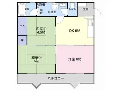 シャトール神田(3DK/3階)の間取り写真