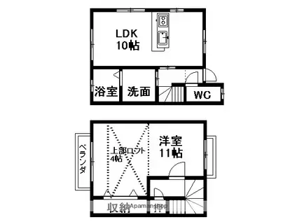 ワンペアー(1LDK)の間取り写真