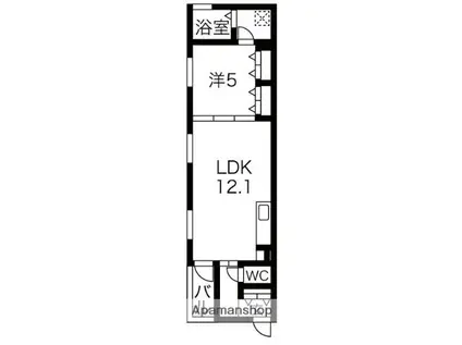 PHILIA 1ST(1LDK/3階)の間取り写真