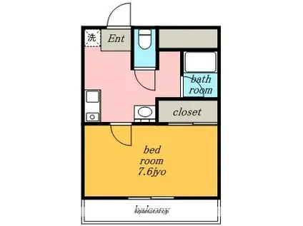 GRAND LUMIERE(1K/5階)の間取り写真