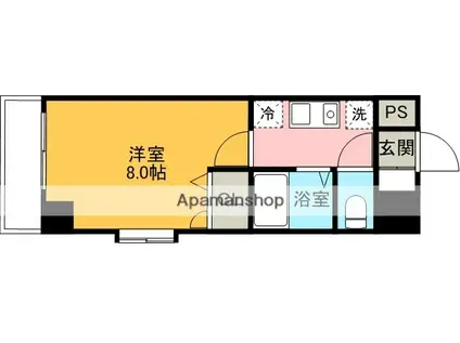 現代ハウス大須(1K/9階)の間取り写真