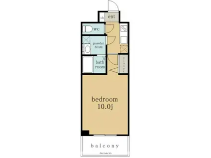 プレサンス上前津プレス(1K/13階)の間取り写真