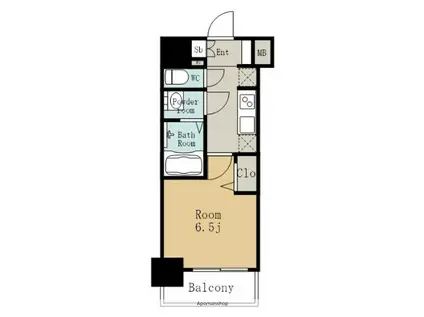 プレサンスTHE新栄(1K/11階)の間取り写真