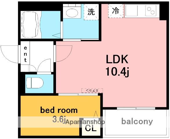 JACK KOSHINⅥ(1LDK/3階)の間取り写真