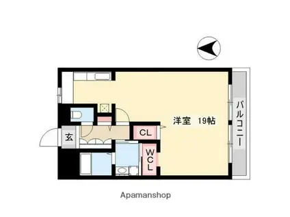 みそのマンション上善光(ワンルーム/2階)の間取り写真