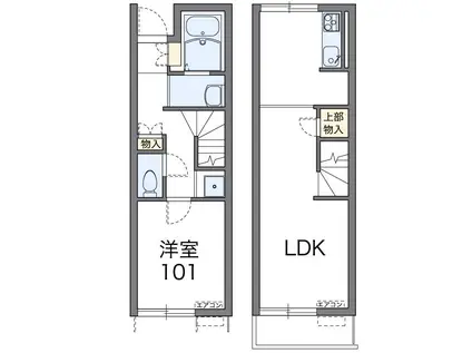 レオネクスト桃の木(1LDK/1階)の間取り写真