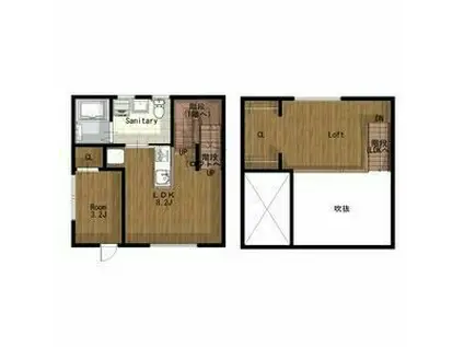 ESPRESSO小牧(1LDK/2階)の間取り写真