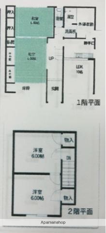 名鉄広見線 富岡前駅 徒歩37分 2階建 築48年(4LDK)の間取り写真