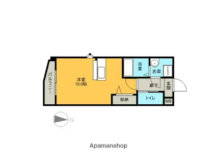 EXCEL COURT 櫻(ワンルーム/2階)の間取り写真