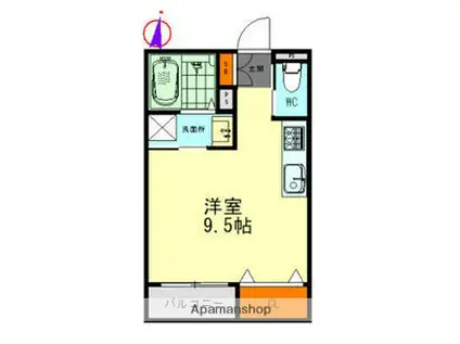 KAMPRAD(ワンルーム/1階)の間取り写真