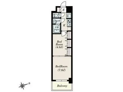 SーRESIDENCE神沢AFFORD12月契約限定キャンペー(2K/3階)の間取り写真