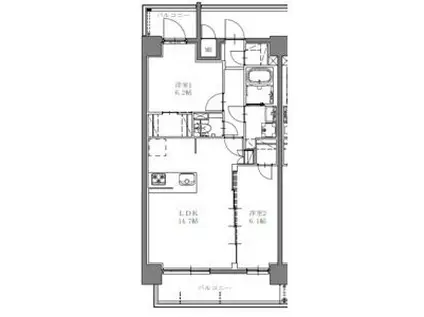 SーRESIDENCE上社AUREATE 12月契(2LDK/5階)の間取り写真