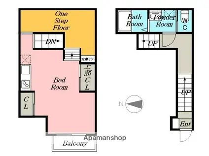 RAFFINE賑町(ワンルーム/2階)の間取り写真