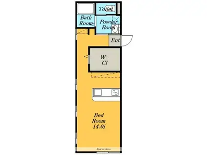 LEGIOIE太閤通駅Ⅲ(ワンルーム/1階)の間取り写真