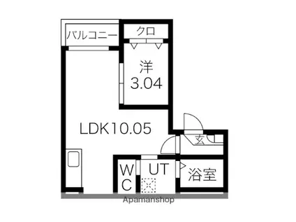 JACK FUNAIRI Ⅱ(1LDK/2階)の間取り写真