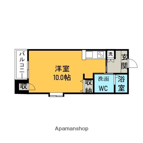 マンションコーシン駅前(ワンルーム/5階)の間取り写真