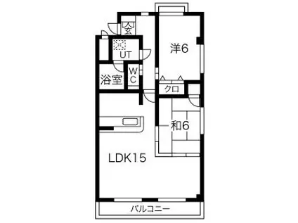 和泉乃郷参番館(2LDK/1階)の間取り写真