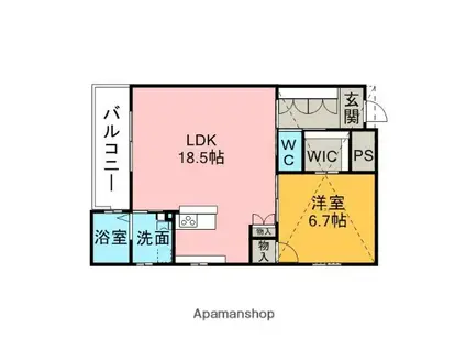 COSMOTERRACE刈谷住吉(1LDK/4階)の間取り写真