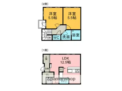 ROYAL BRICKS APARTMENT Ⅳ(2LDK/1階)の間取り写真