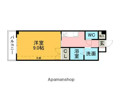 グランデュ桜(1K/1階)の間取り写真