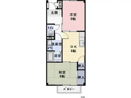 SURPLUS K&K(2DK/2階)の間取り写真