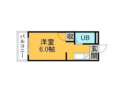 刈谷マンション(1K/4階)の間取り写真