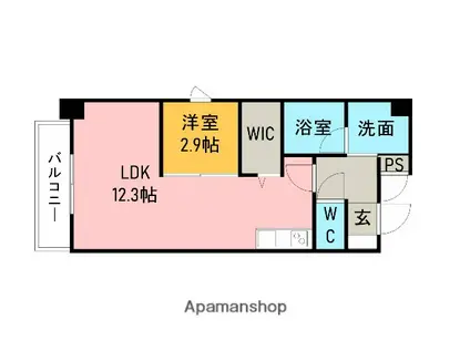 MYSIG(1LDK/4階)の間取り写真