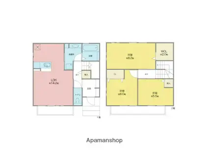 アンジュール(3LDK/1階)の間取り写真