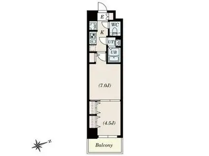 SーRESIDENCE神沢AFFORD12月契約限定キャンペー(2K/2階)の間取り写真