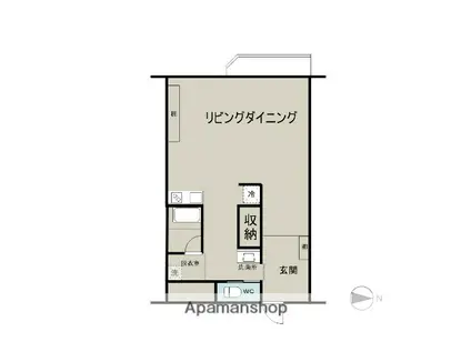 名鉄エスタシオン犬山(ワンルーム/8階)の間取り写真