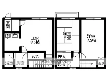 ローゼンハイム上野(2LDK)の間取り写真