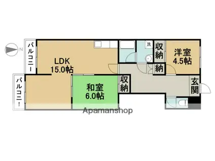 アーバンライフ本郷第2(3DK/2階)の間取り写真