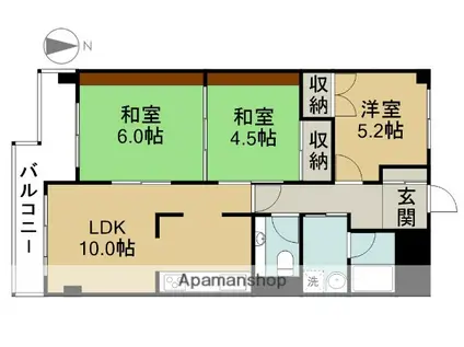 スカイフォーラム(3LDK/7階)の間取り写真