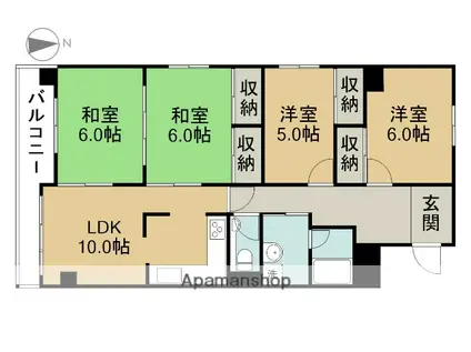 スカイフォーラム(4LDK/7階)の間取り写真