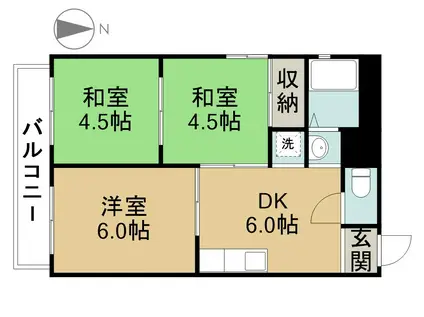 P・M小池(3DK/3階)の間取り写真